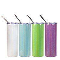 Mad Ally Sparkling Skinny Tumbler With Straw