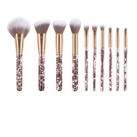 Make Up Brush 10 Piece - Liquid Glitter