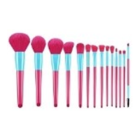 Make Up Brush 10 Piece - Pink and Blue