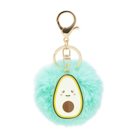 Mad Ally Pom Pom Keyring Avocado