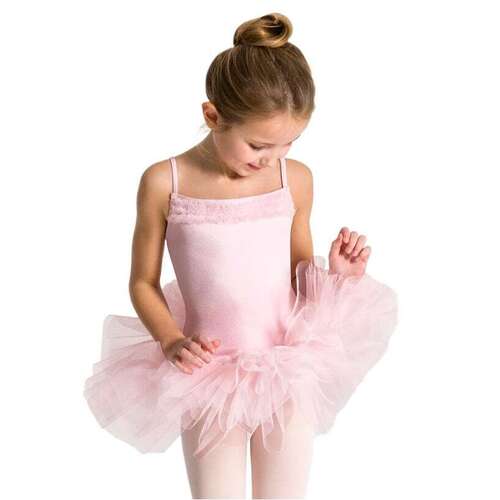 Capezio Ruffle Yoke Tutu Dress Child Intermediate; Pink