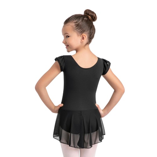 Capezio Children's Collection Flutter Sleeve Dress Child Intermediate; Black