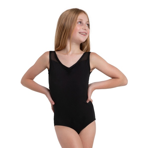 Capezio Diamond Leotard; Black; Child Intermediate