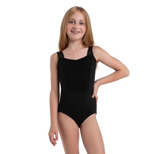 Capezio Lapis Leotard; Black; Child Intermediate