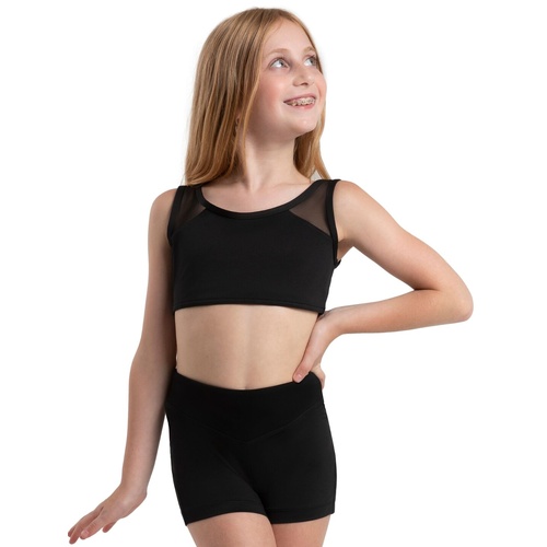 Capezio Topaz Top; Black; Child Intermediate