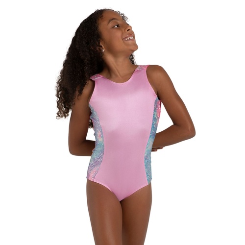 Capezio Pegasus Leotard; Pink Unicorn Sparkle; Child Intermediate