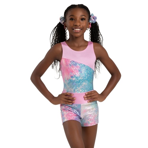 Capezio Shimmer Shorts; Pink Unicorn Sparkle; Child Intermediate
