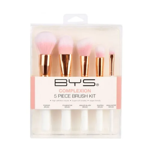 Rose Gold Makeup Brushes in Keepsake Tin by BYS