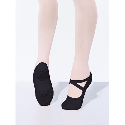 Capezio Hanami Ballet Shoes Canvas Child 1.5; Medium; Black