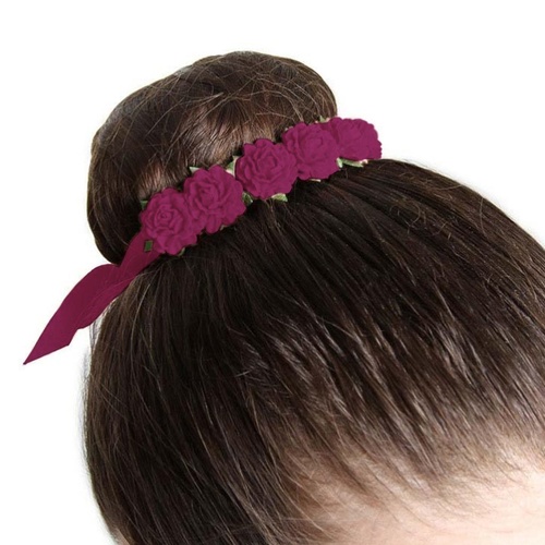 Bloch Flower Ribbons Medium; Berry