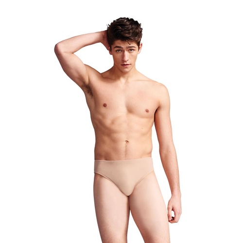 Capezio Men's Full Seat Dance Brief Adult Medium; Nude