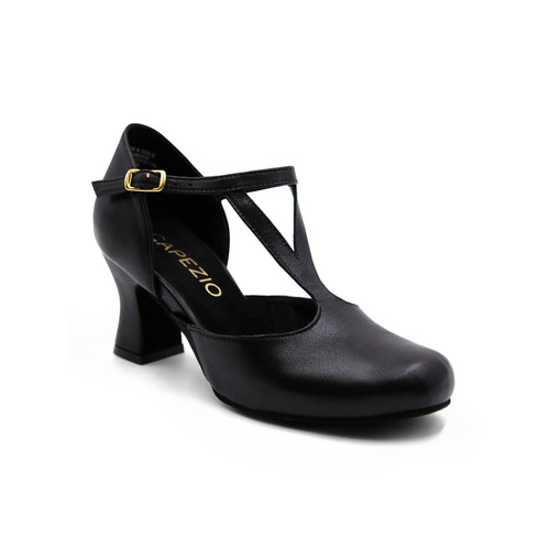 Capezio Shanel 2.5" Character Shoe; Black; Adult 10