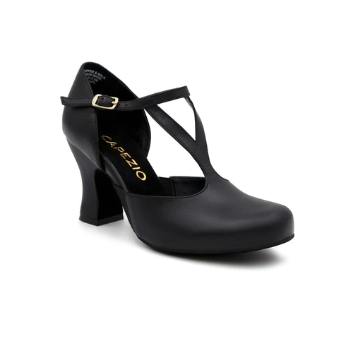Capezio 3" Shanel Character Shoe; Black; Adult 10