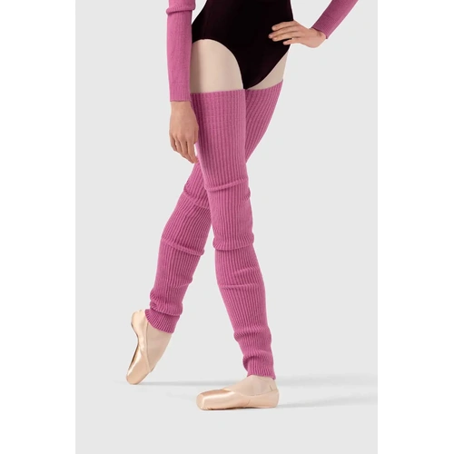 Bloch Nova Knit Long Legwarmers; Deep Pink; One size