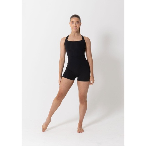 Studio 7 Bridget Biketard; Black; Adult Large