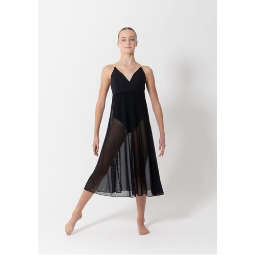 Studio 7 Willow Lyrical Dress; Black; Adult Large