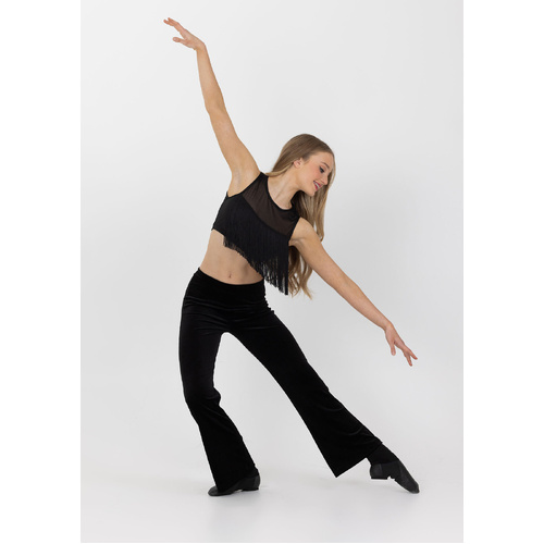 Studio 7 Velvet Stage Pants Adult Large; Black