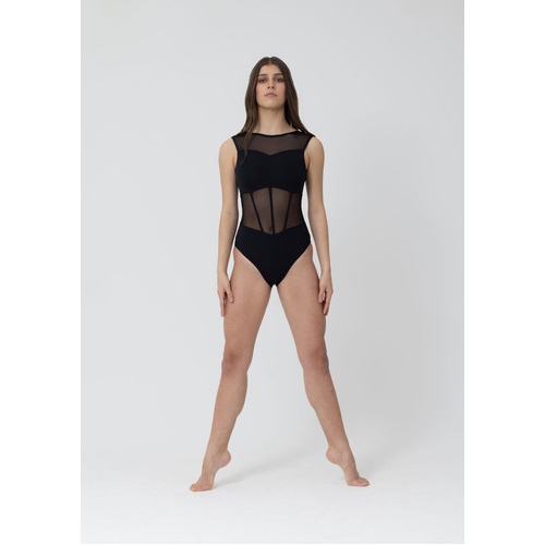 Studio 7 Nina Leotard; Black; Adult Large