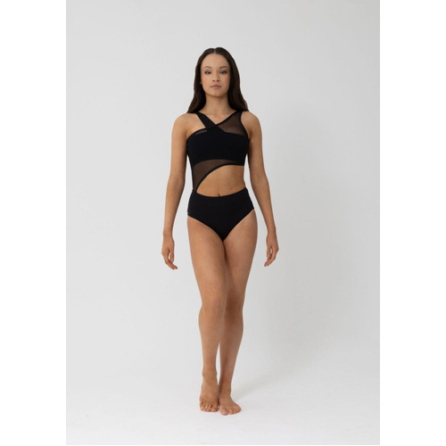 Studio 7 Lizzy Leotard; Black; Adult Large