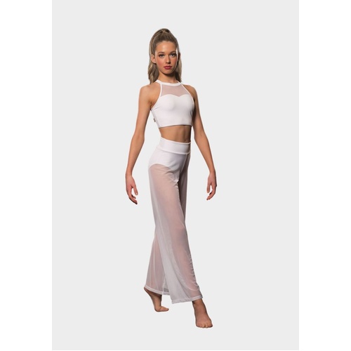 Studio 7 Mesh Performance Pants Adult Small; White