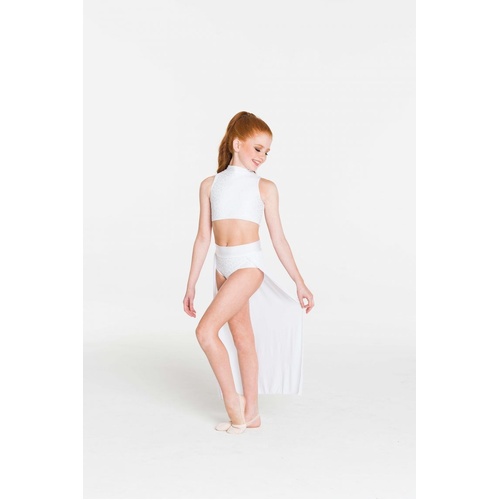 Studio 7 Synchronise Contemporary Skirt Adult Medium; White