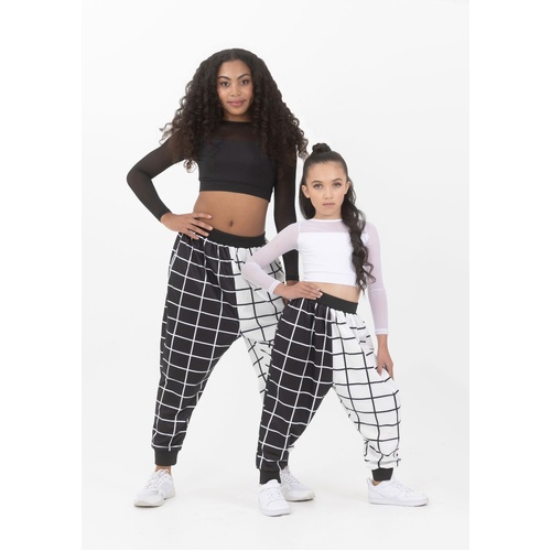 Studio 7 Geo Print Haren Pants Adult X-Large; Black