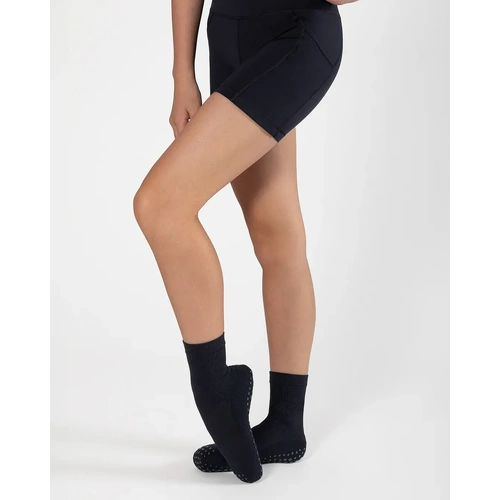 Energetiks Pointe Perfect  Grip Socks; Black; Adult Large