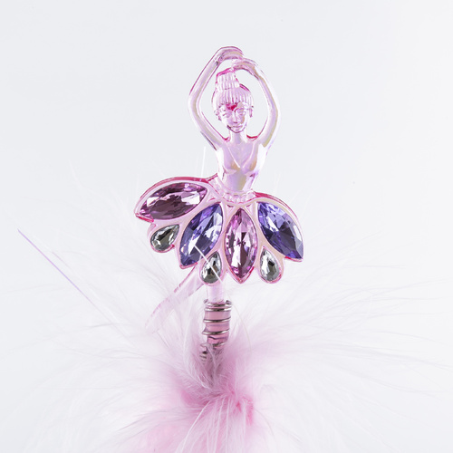 Mad Ally Ballerina Fluffy Pen; Pink