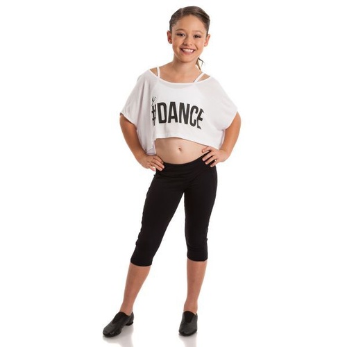 Energetiks Frankie Cropped Tee Child X- Large; White
