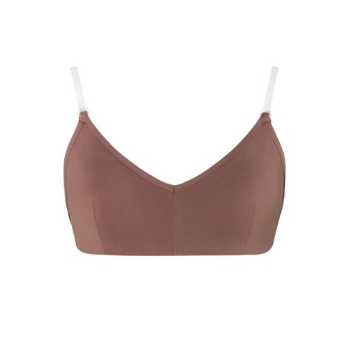 Energetiks Clear Back Bra With Cups Child Large; Mocha