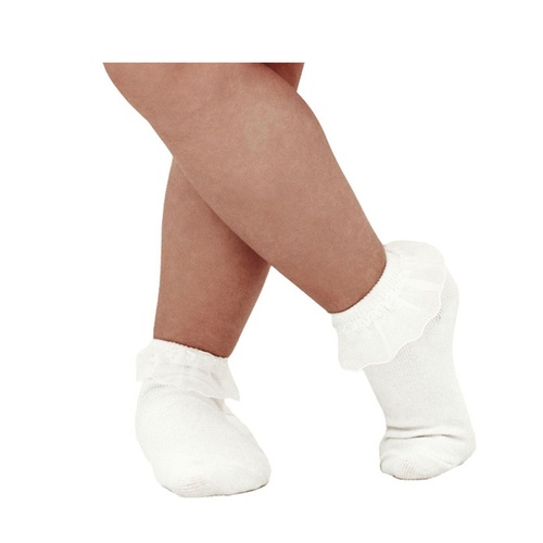 Energetiks Frill Dance Socks White Child 1 - 3