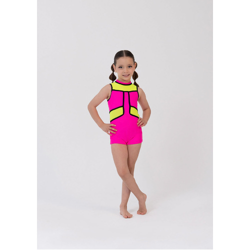 Studio 7 Ziggy Biketard; Pink Candy; Child Large