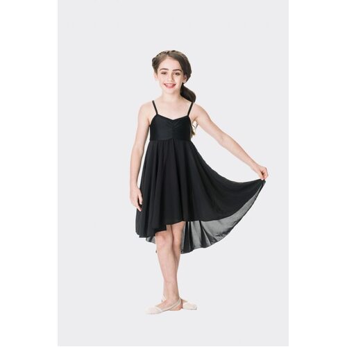 Studio 7 Princess Chiffon Dress Child X- Small; Black