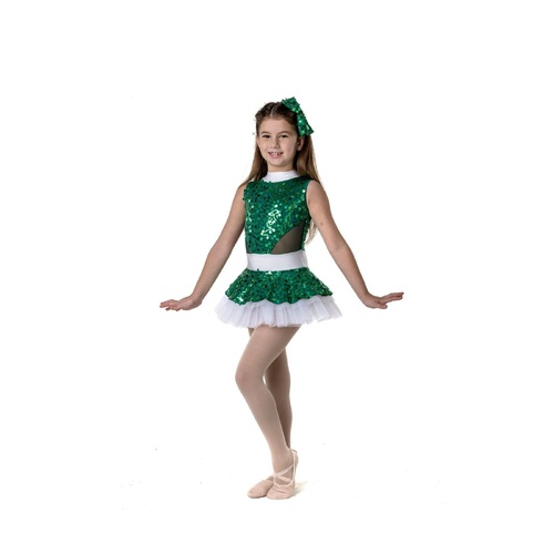 Studio 7 So Much Cheer Dress Child Large; Green