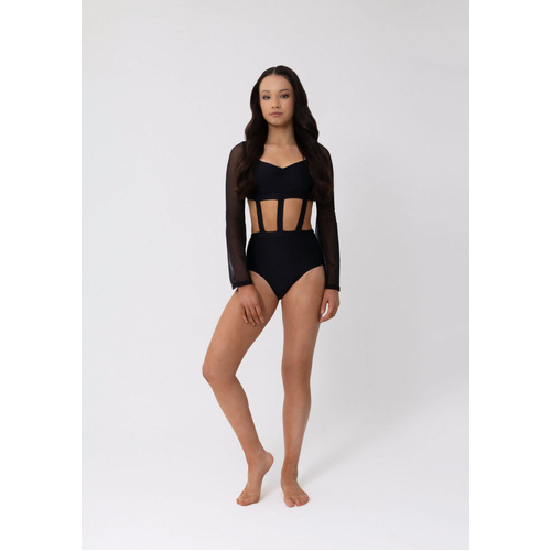 Studio 7 Isobel Leotard; Black; Child Large