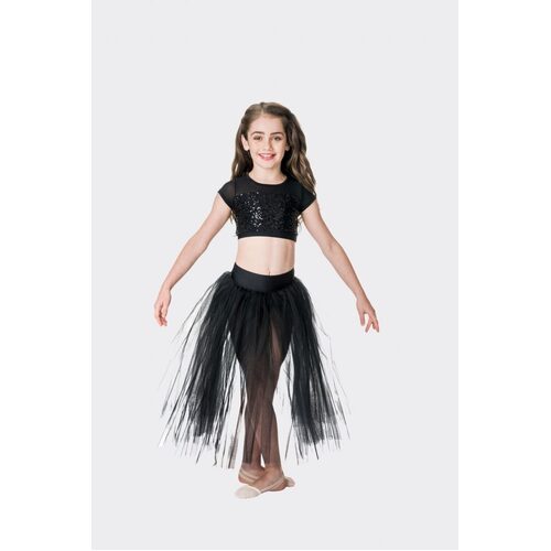 Studio 7 Dream Romantic Tutu Skirt Child Large; Black