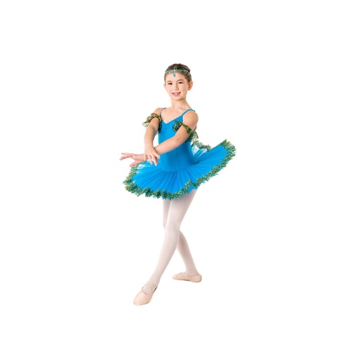 Studio 7 Majestique Tutu Child Medium; Turquoise