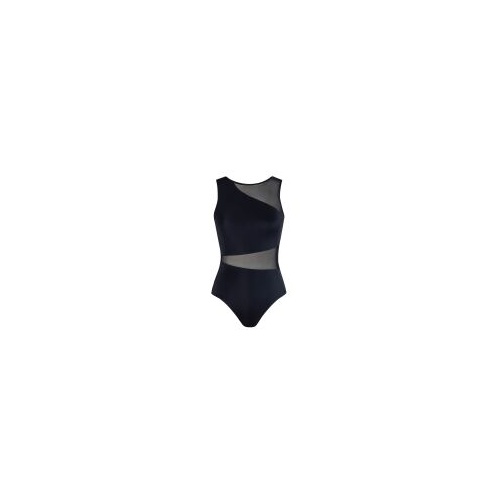 Energetiks Motion Mesh Leotard; Black; Child Large