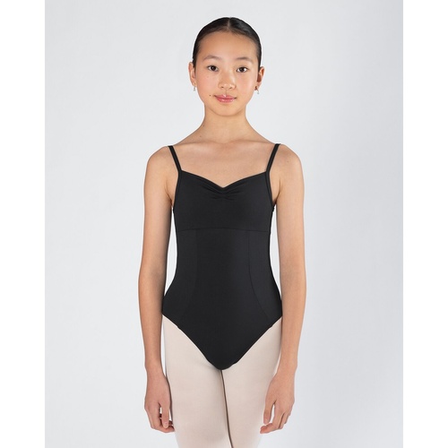 Energetiks Harmony Pleat Front Camisole; Black; Child Large