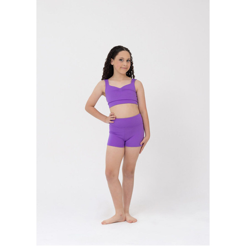 Studio 7 Renee Crop Top; Amethyst; Child Large