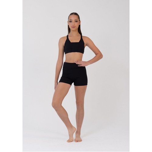 Studio 7 Remi Crop Top; Black; Child Large