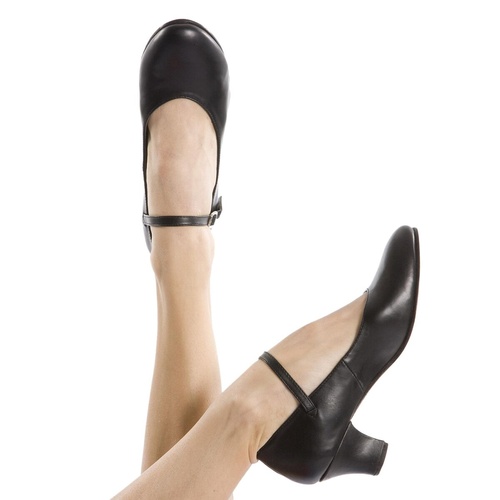 Energetiks Ovation Multi Strap Stage Shoe; Black; Ladies 10
