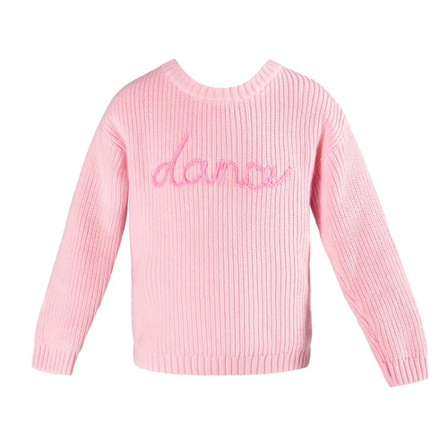 Energetiks Knitted Dance Sweater; Pink; Child Large