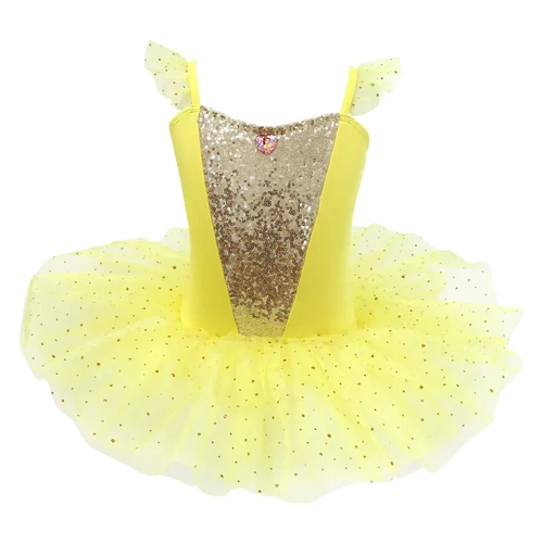Pink Poppy Disney Princess Sparkling Tutu; Belle; Child 7-8