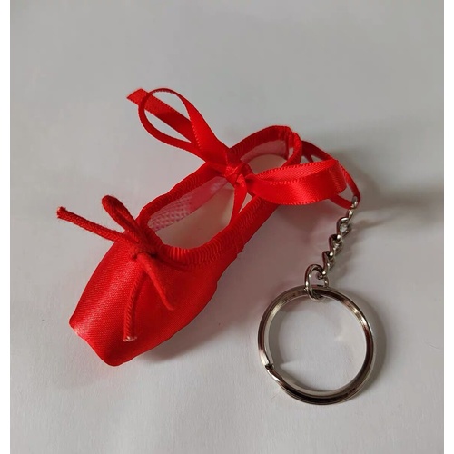 Fifi & Co Pointe Shoe Keyring; Red 