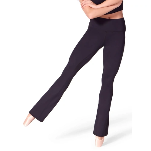 Capezio Soft Elegance Flare Leggings; Black; Adult Large