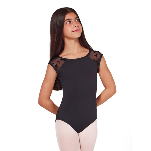 Capezio Encore Leotard; Black; Child Intermediate 