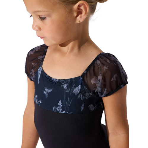 Capezio Belle Leotard; Black; Child Intermediate