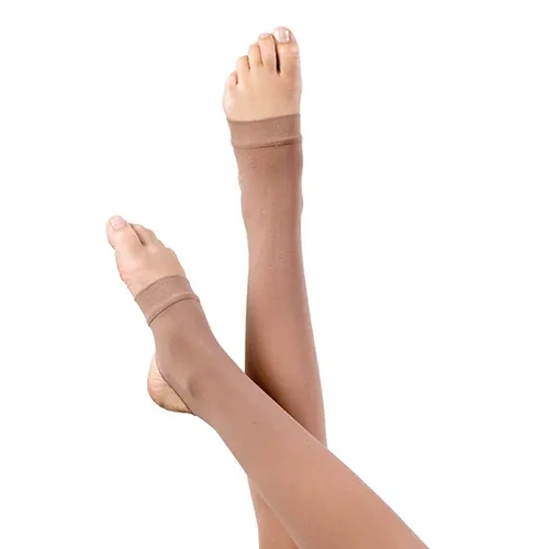 Fiesta Stirrup Feather Soft Tights Adults C-D; Flesh Pink