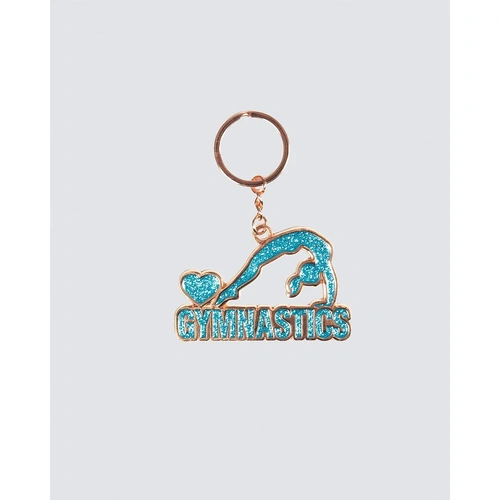 Gymnastics Key Ring; Blue; 